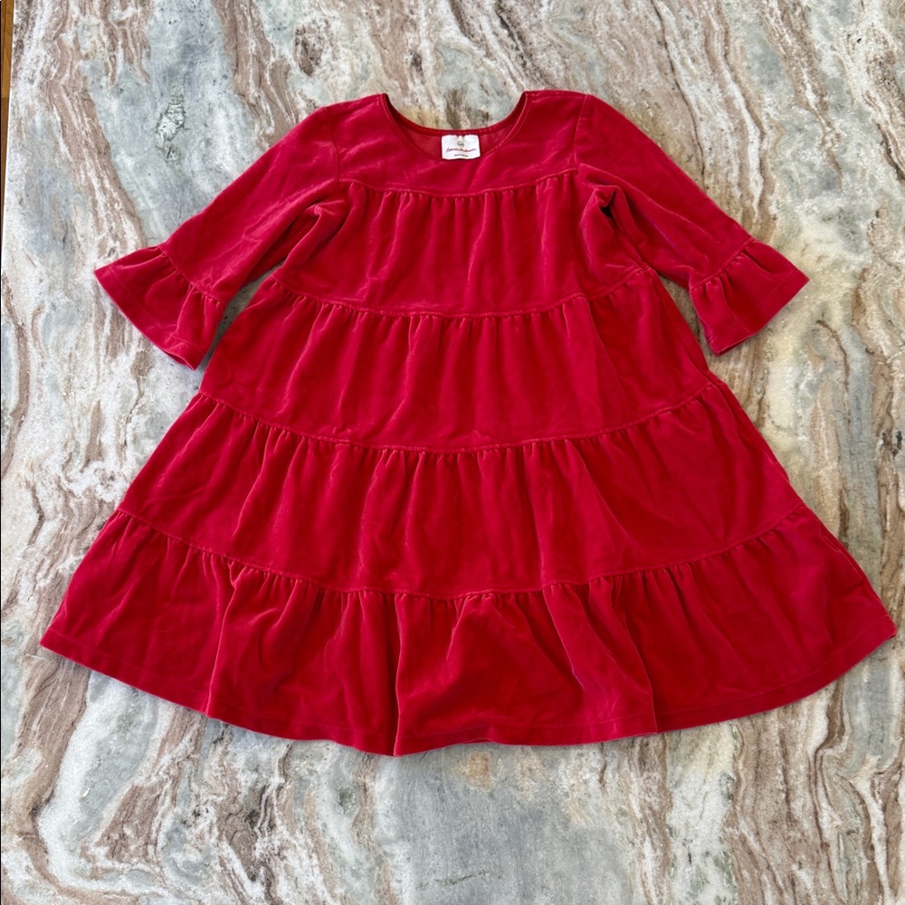 Hanna Andersson Love 2 Twirl Vibrant Red Dress